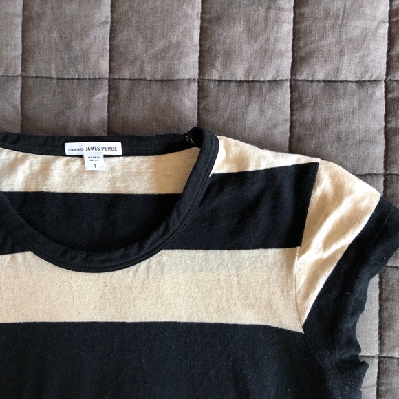James Perse Bar Stripe Tee - Picture 4 of 5